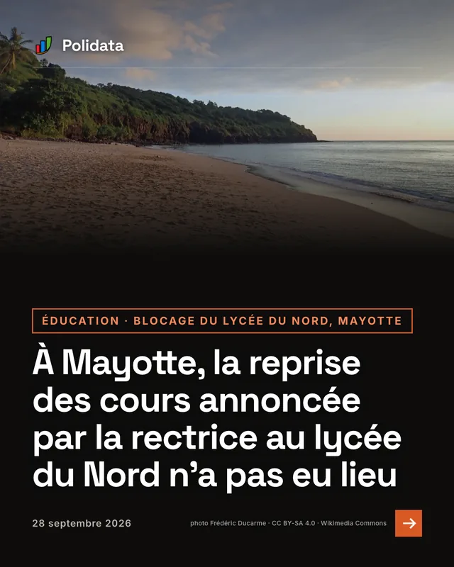 éducation · blocage du lycée du nord, mayotte. À Mayotte, la reprise des cours annoncée par la rectrice au lycée du Nord n’a pas eu lieu