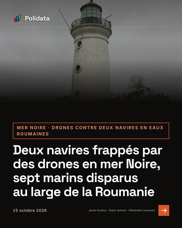 mer noire · drones contre deux navires en eaux roumaines. Deux navires frappés par des drones en mer Noire, sept marins disparus au large de la Roumanie