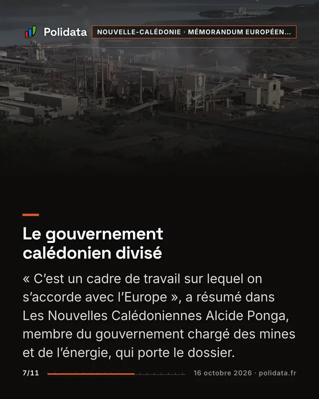 Le gouvernement calédonien divisé « C’est un cadre de travail sur lequel on s’accorde avec l’Europe », a résumé dans Les Nouvelles Calédoniennes Alcide Ponga, membre du gouvernement chargé des mines et de l’énergie, qui porte le dossier.