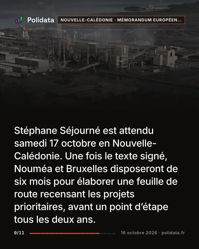 Stéphane Séjourné est attendu samedi 17 octobre en Nouvelle-Calédonie. Une fois le texte signé, Nouméa et Bruxelles disposeront de six mois pour élaborer une feuille de route recensant les projets prioritaires, avant un point d’étape tous les deux ans.