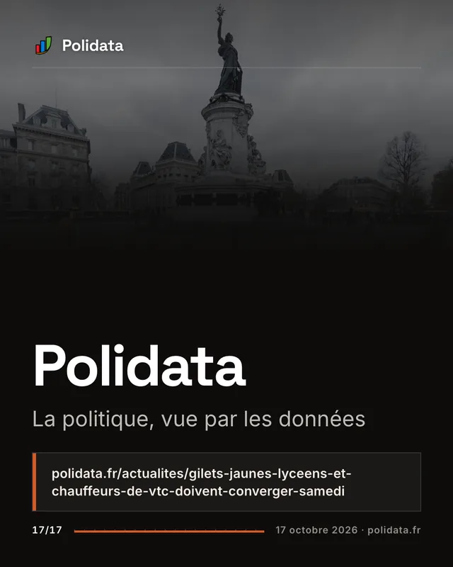 Diapositive 17 sur 17 — Gilets jaunes, lycéens et chauffeurs de VTC doivent converger samedi contre la vie chère