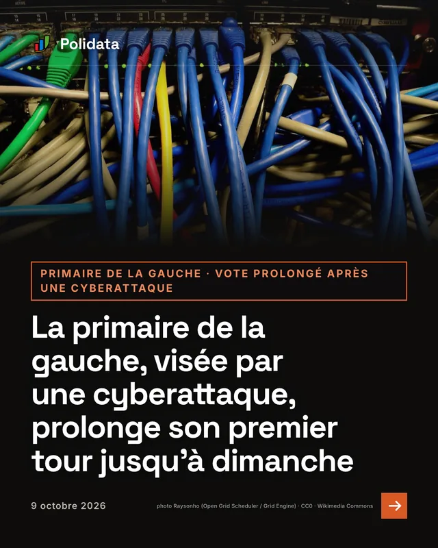 primaire de la gauche · vote prolongé après une cyberattaque. La primaire de la gauche, visée par une cyberattaque, prolonge son premier tour jusqu’à dimanche