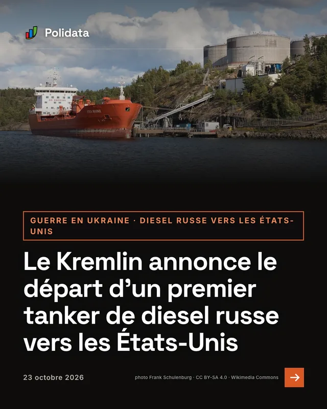 guerre en ukraine · diesel russe vers les états-unis. Le Kremlin annonce le départ d’un premier tanker de diesel russe vers les États-Unis