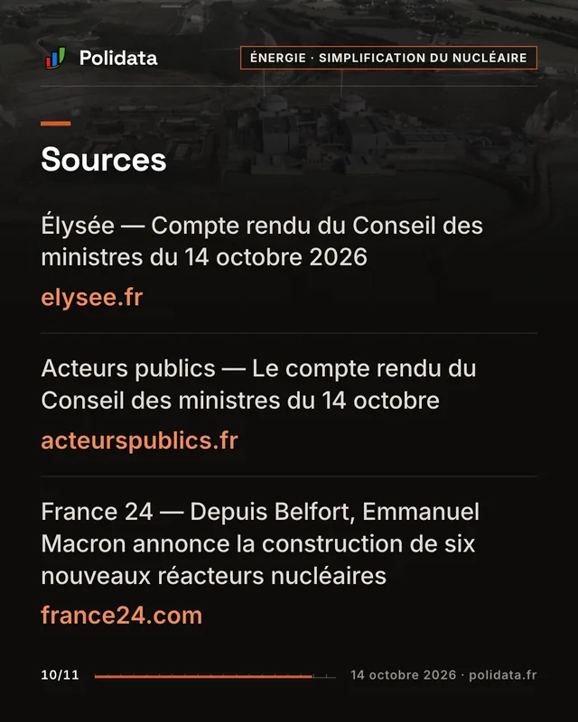 Diapositive 10 sur 11 — Maud Bregeon présente un projet de loi pour accélérer la construction des réacteurs EPR2