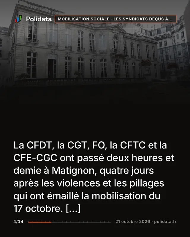 La CFDT, la CGT, FO, la CFTC et la CFE-CGC ont passé deux heures et demie à Matignon, quatre jours après les violences et les pillages qui ont émaillé la mobilisation du 17 octobre. […]