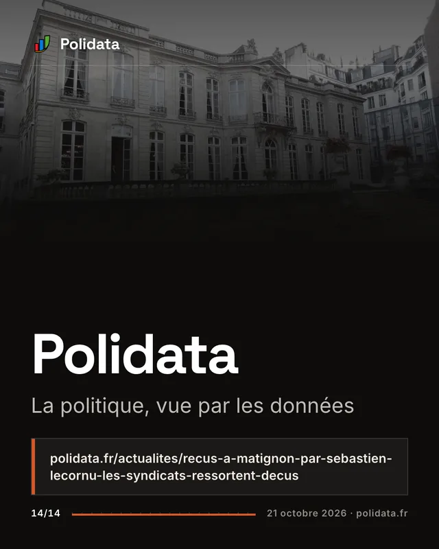 Diapositive 14 sur 14 — Reçus à Matignon par Sébastien Lecornu, les syndicats ressortent déçus et misent sur le 5 novembre